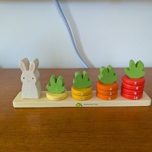 Bunny Counting Stacker - Green, Orange, and Red